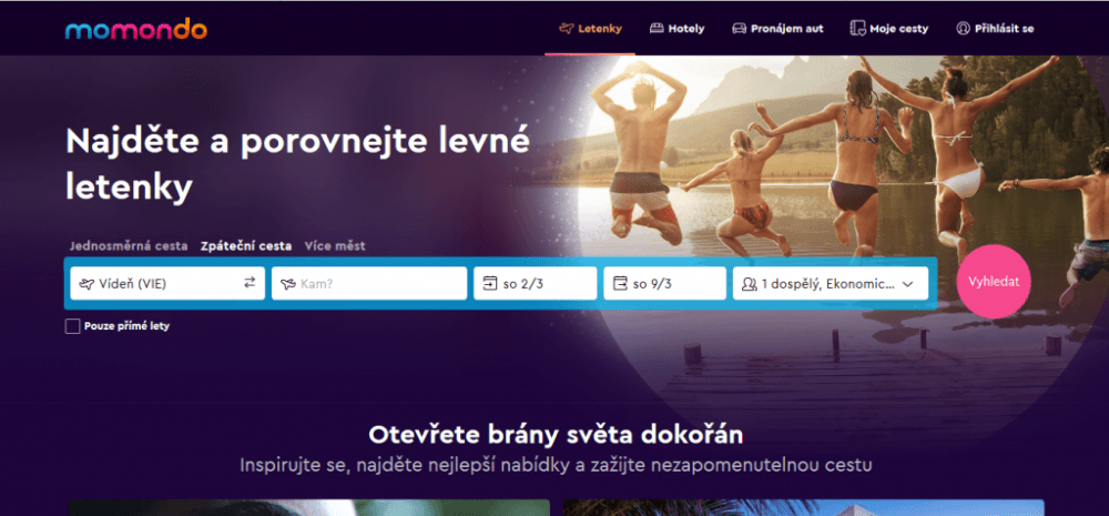 Vyhledávání momondo.cz