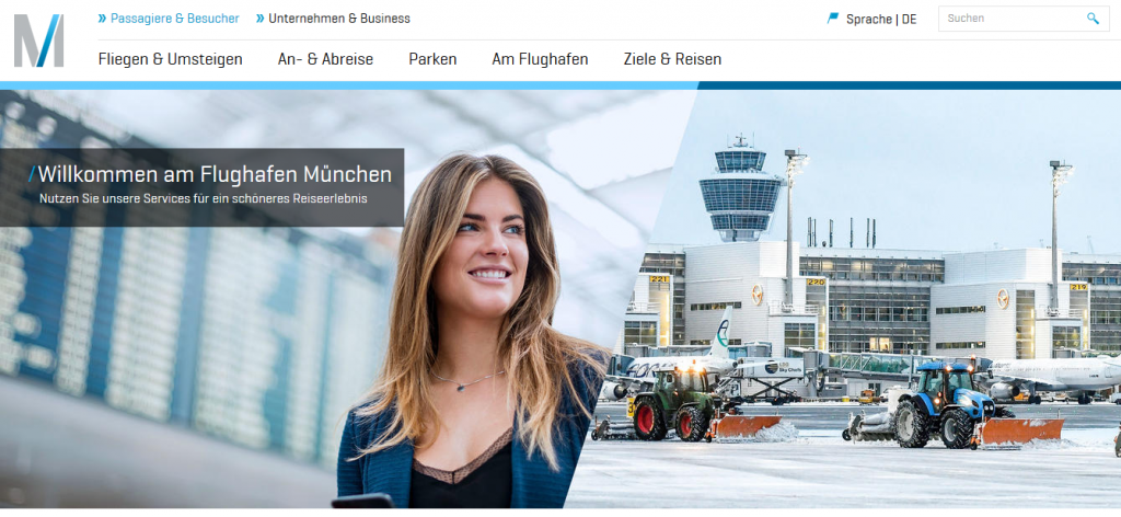 Úvodní strana www..munich-airport.de