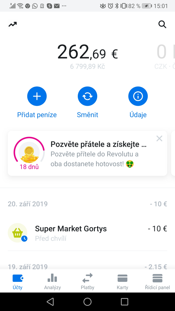 Aplikace Revolut