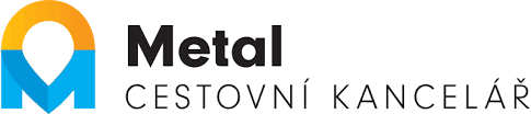 cestovní kancelář Metal logo
