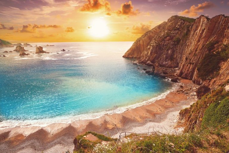 Playa del Silencio, španělsko