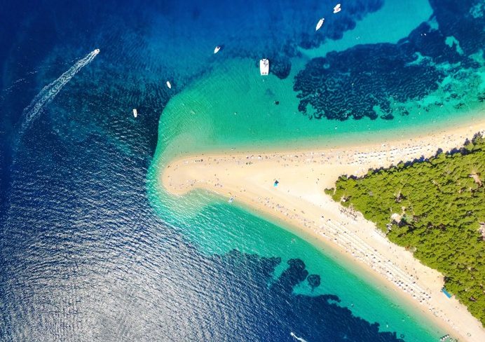 Zlatni rat, Brac, Chorvatsko