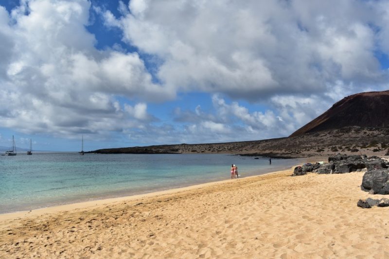 pláž Playa La Francesa, Lanzarote