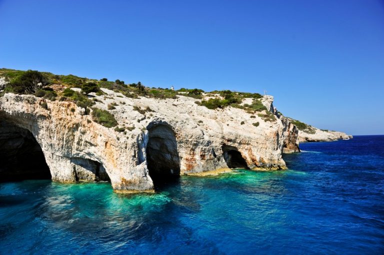 Modré jeskyně Zakynthos