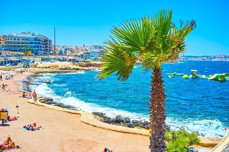 Bugibba Perched Beach, Malta