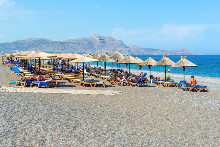 Kalathos beach. Rhodos