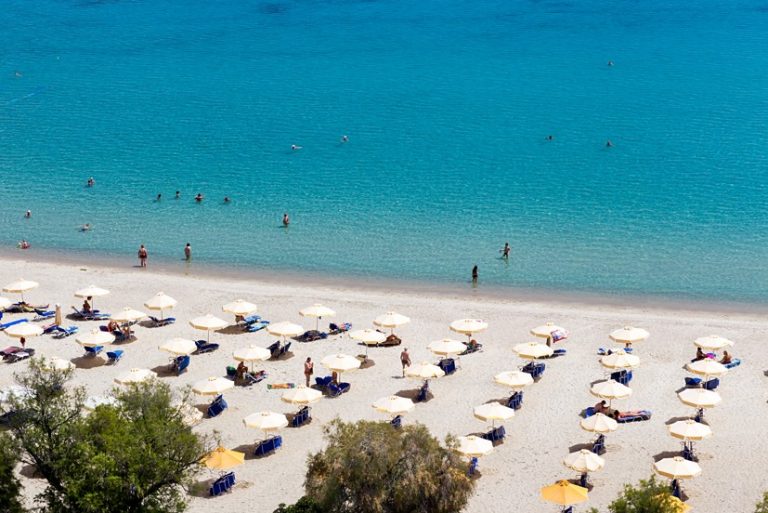 Kallithea beach, Chalkidiki, Řecko