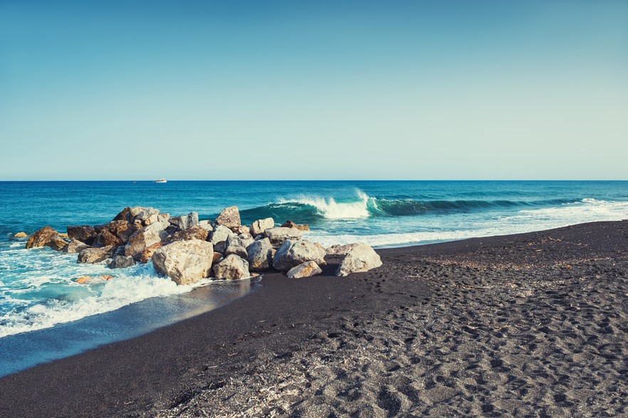 Perissa pláž 4, Santorini