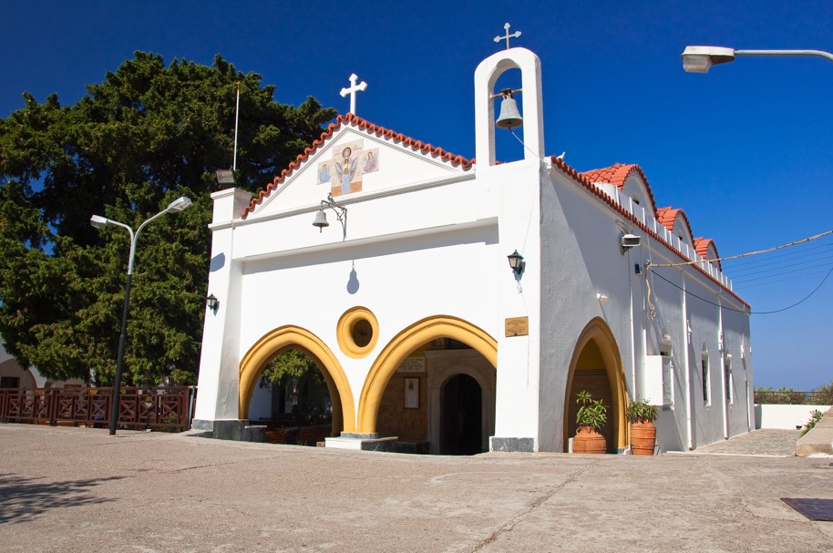 Tsambika klášter na ostrově Rhodos
