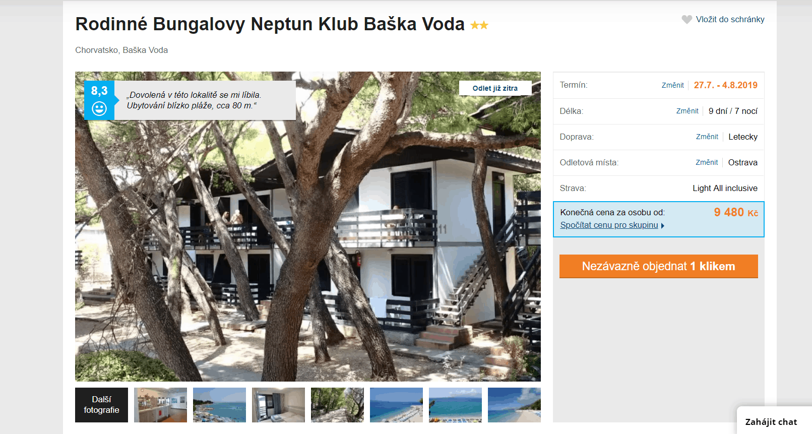 Zájezd do Chorvatska