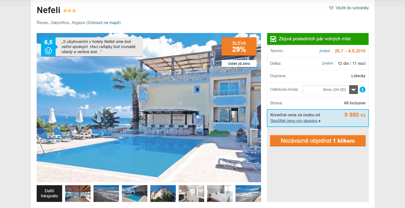 Zájezd na Zakynthos