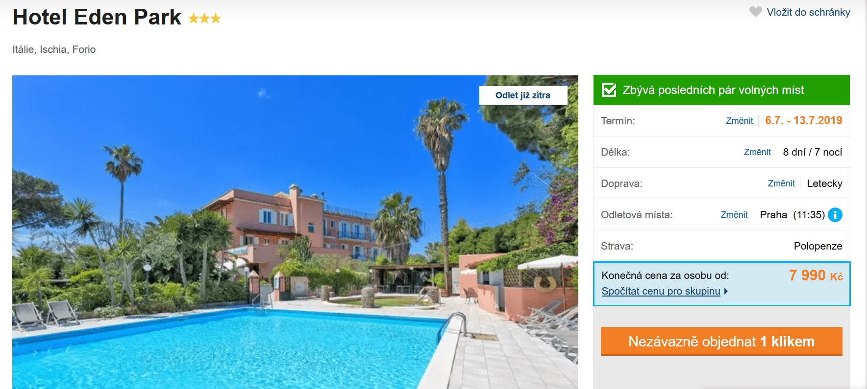 Zájezd Ischia (hotel Eden Park)