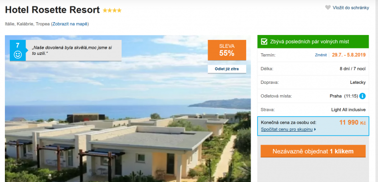 Zájezd Kalábrie (hotel Rosette Resort)