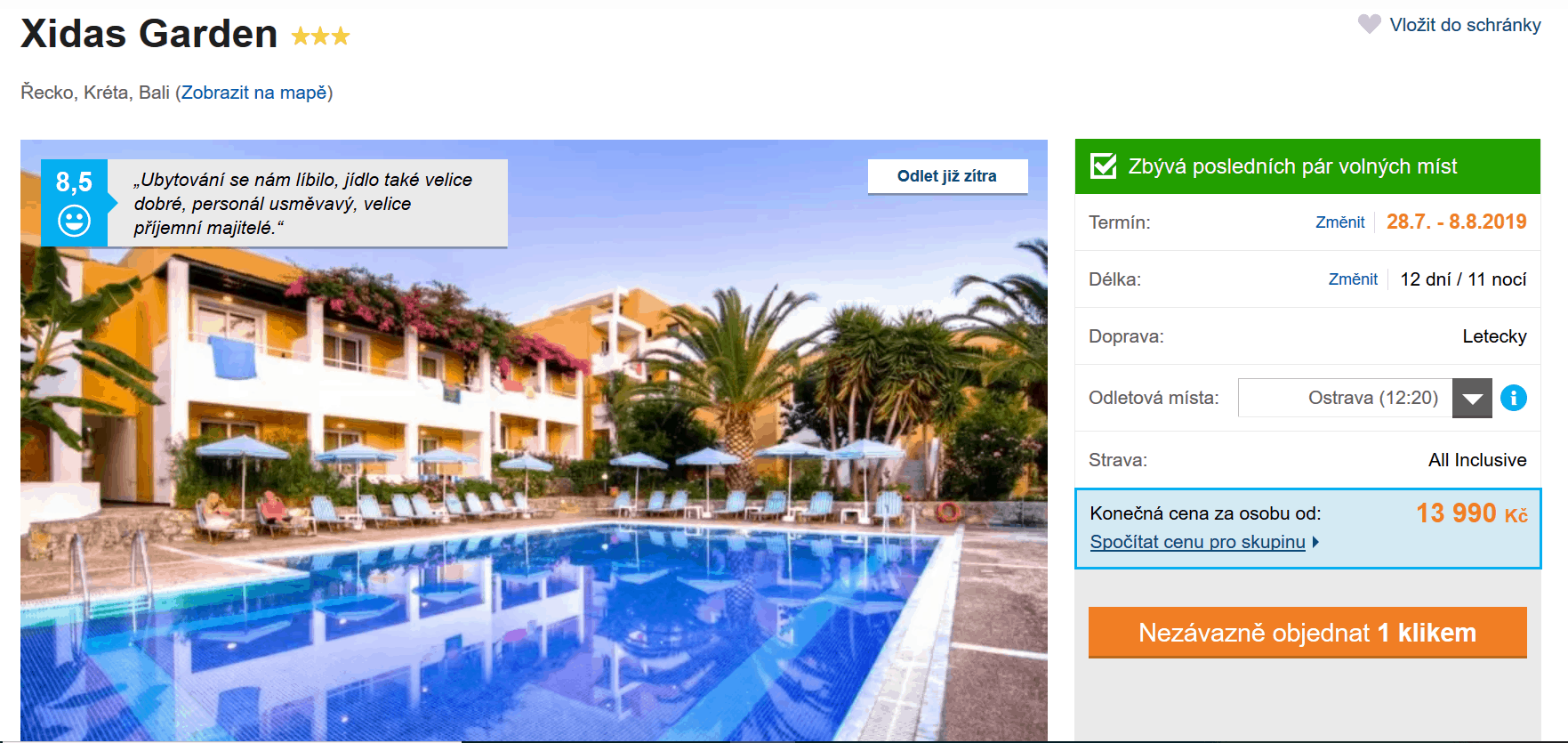 Zájezd Kréta (hotel Xidas Garden)