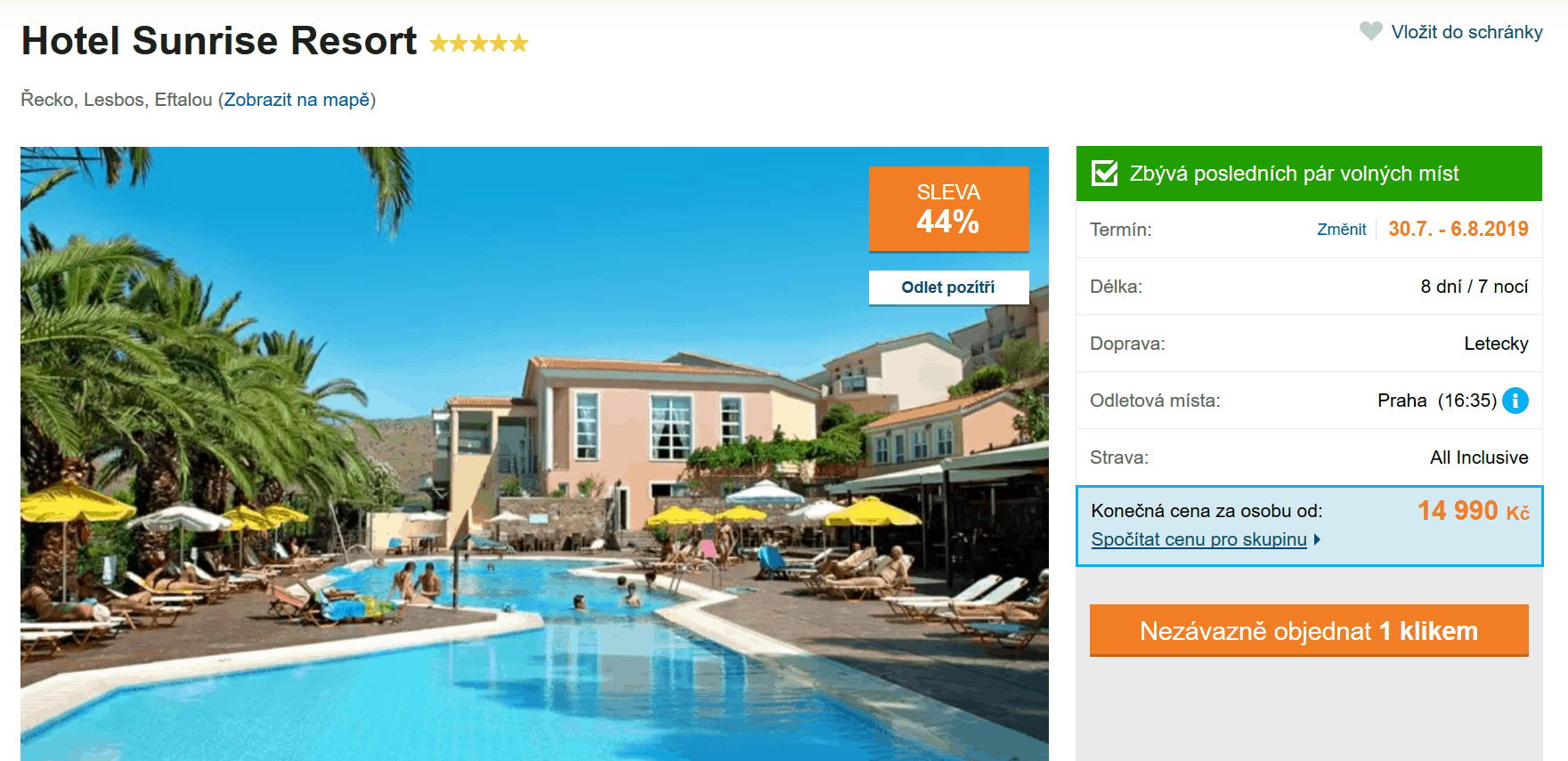 Zájezd Lesbos (Sunrise Resort)