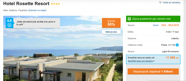 Zájezd Kalábrie (hotel Rosette Resort)