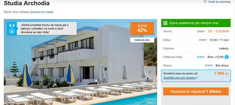 Zájezd Kos (studia Archodia)