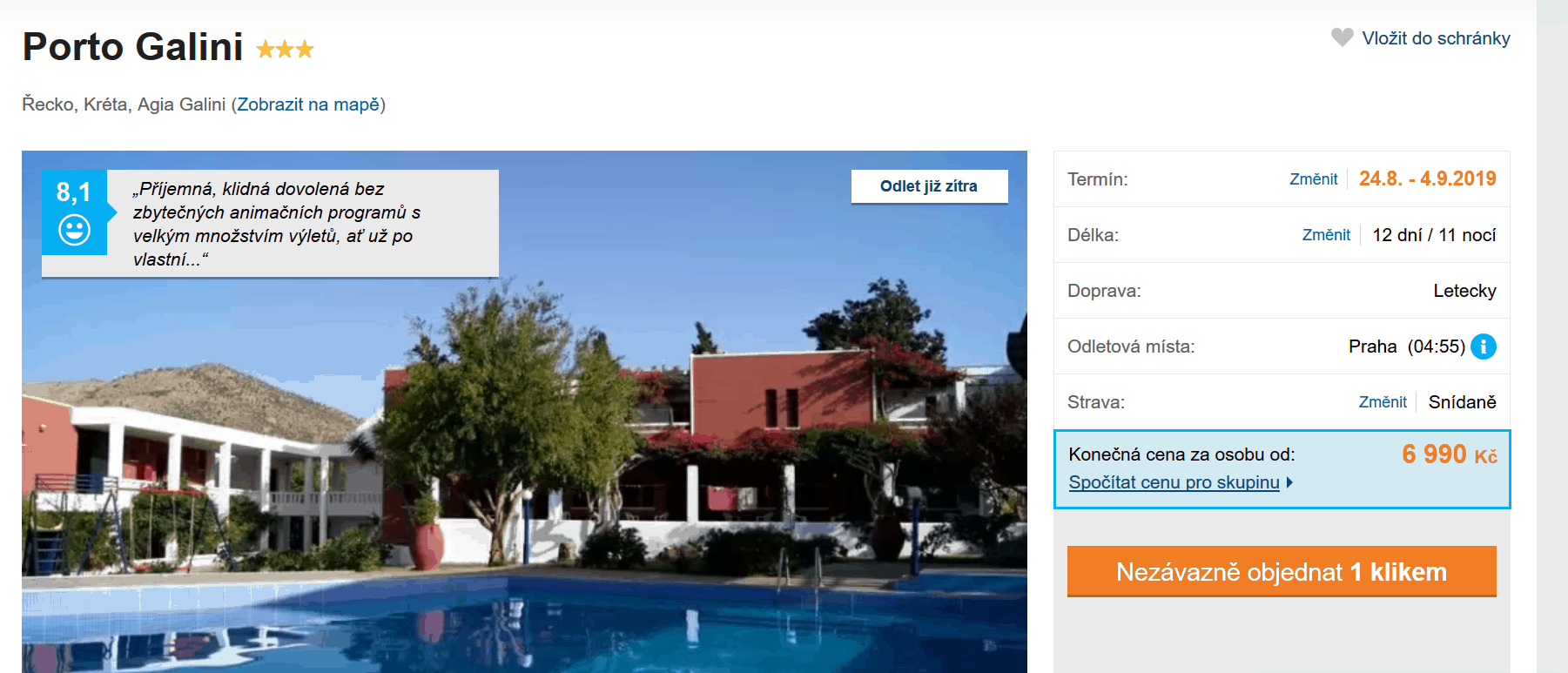 Zájezd Kréta (hotel Porto Galini)