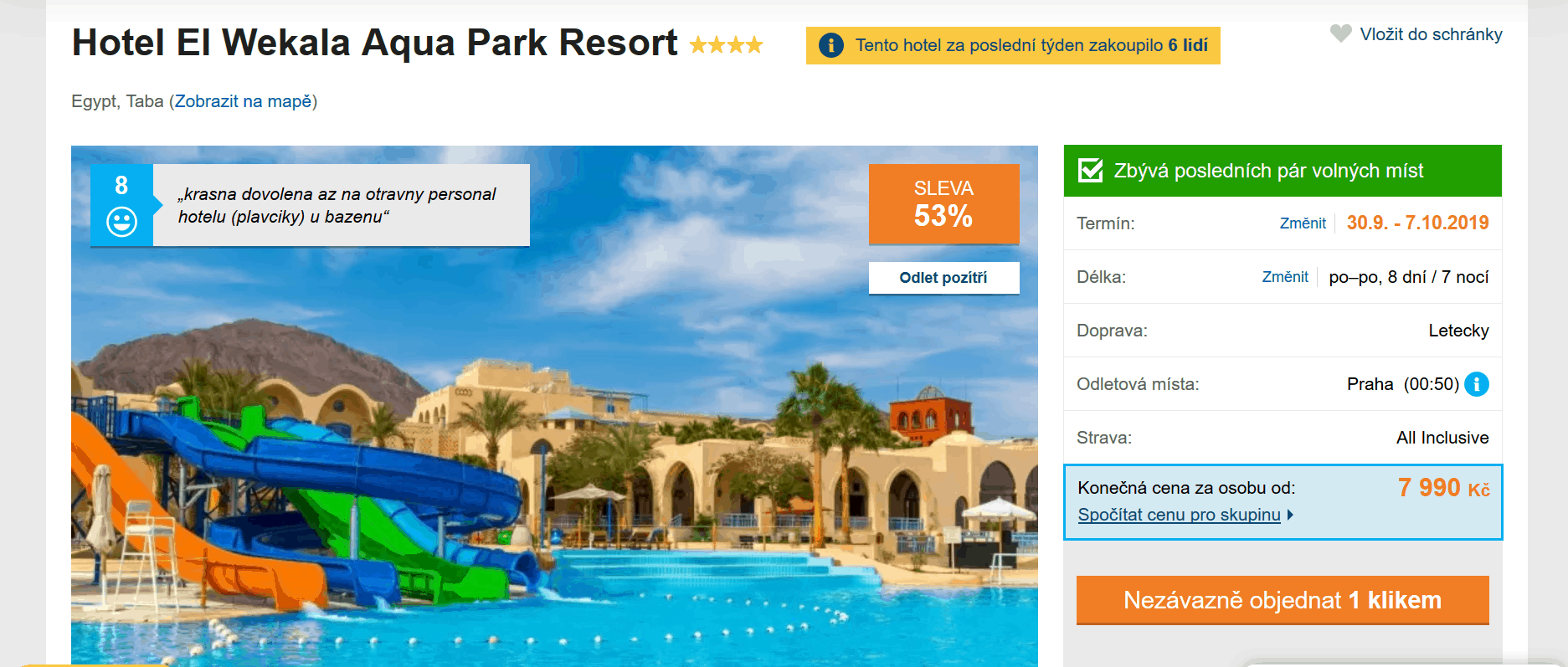 Zájezd Egypt (hotel El Wekala)