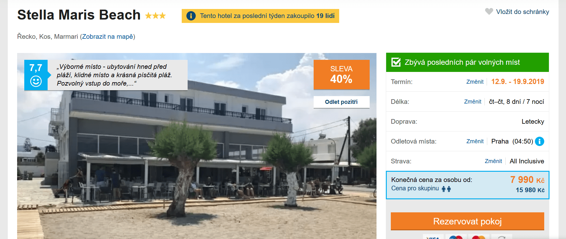 Zájezd Kos (hotel Stella Maris Beach)