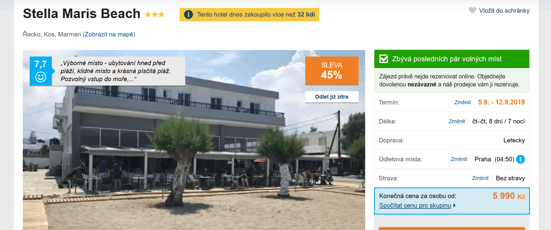 Zájezd Kos (hotel Stella Maris Beach)