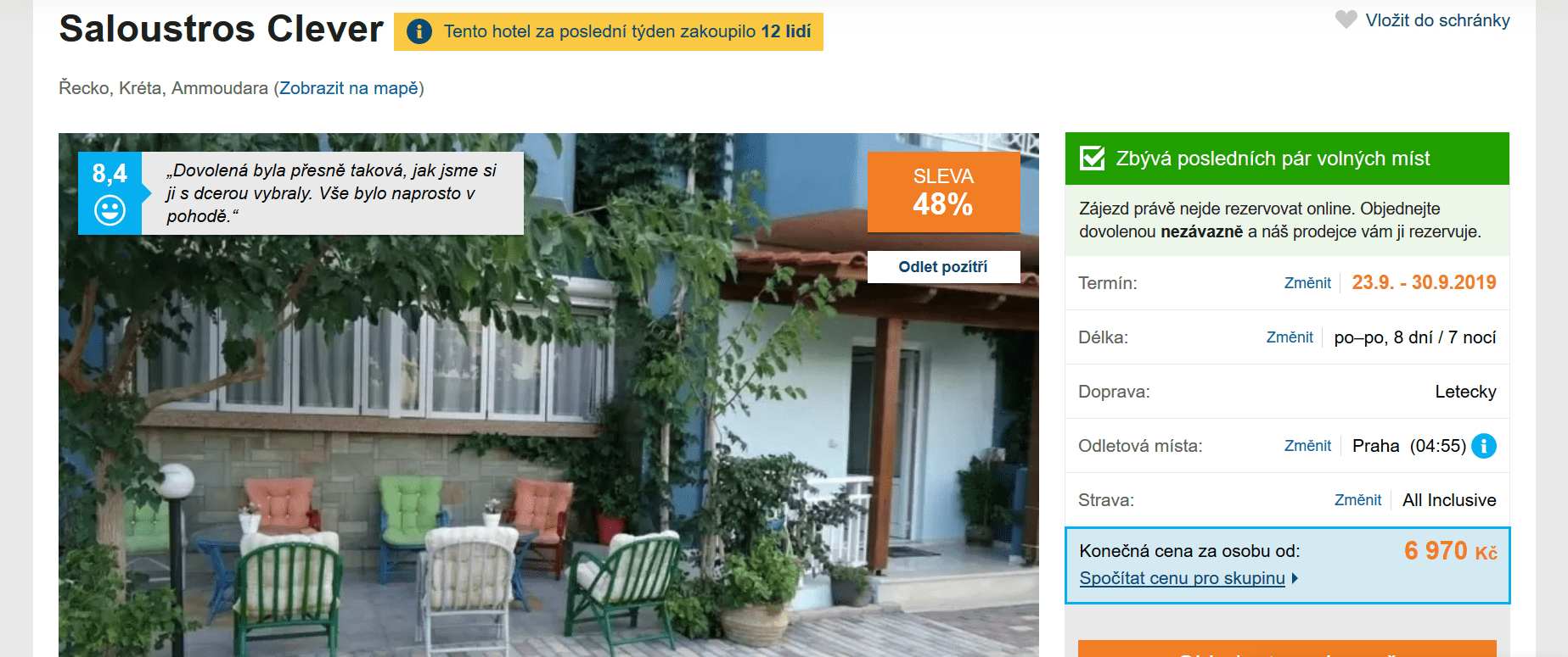 Zájezd Kréta (hotel Saloustros Clever)