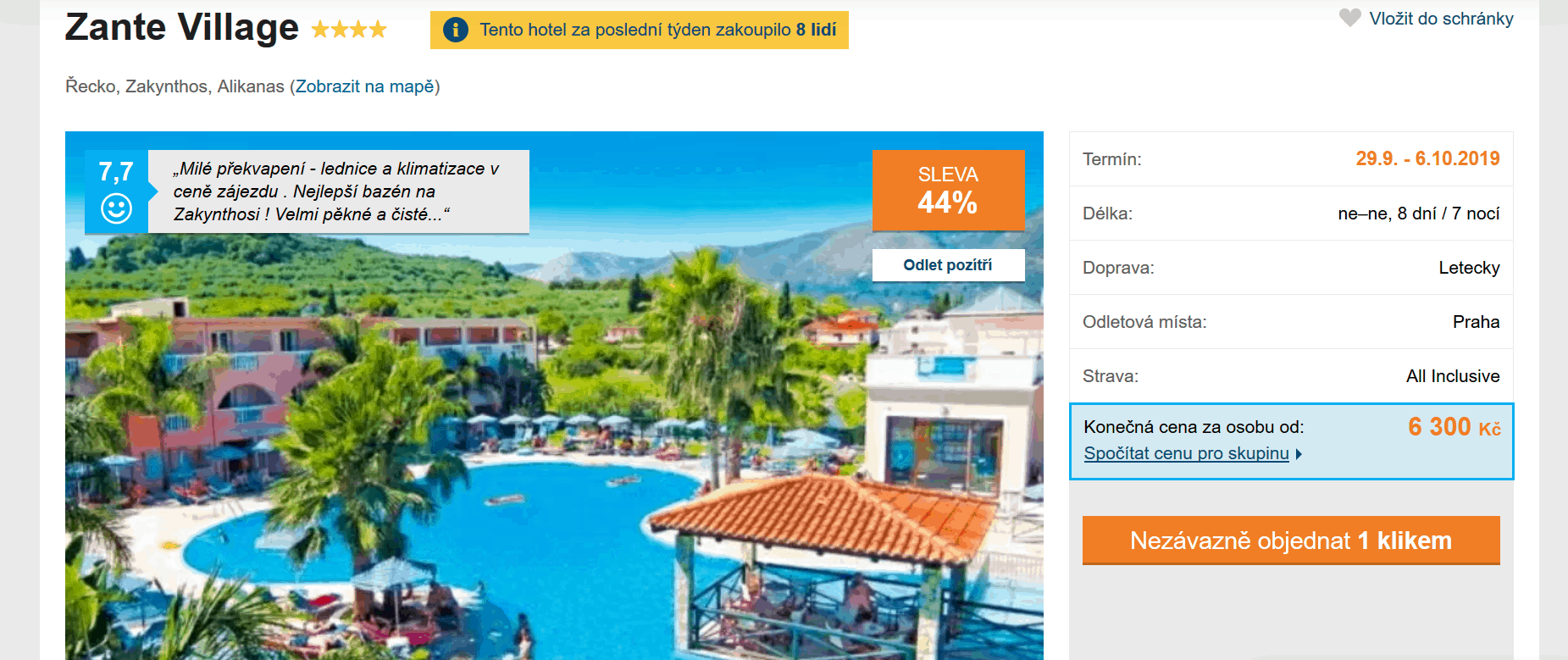 Zájezd Zakynthos (hotel Zante Village)