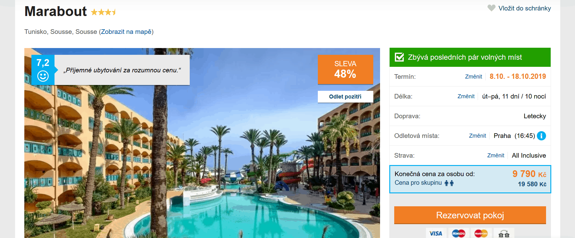 Zájezd Tunisko (hotel Marabout)