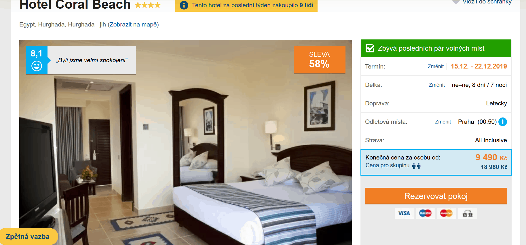 Egypt Hurghada akční zájezd