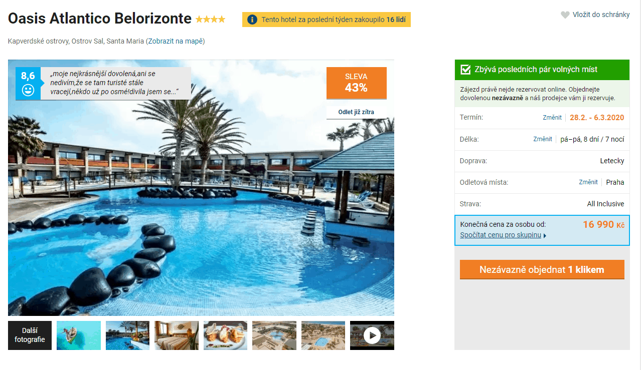 Zájezd na Kapverdské ostrovy