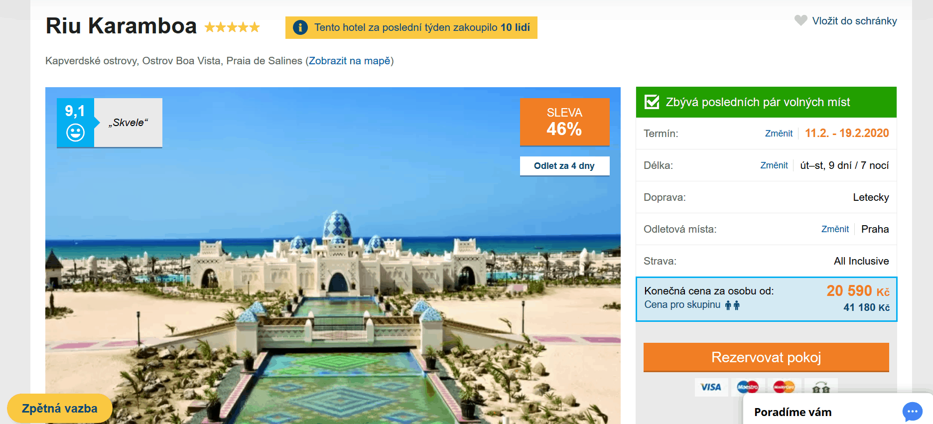 Zájezd Kapverdy (RIU Karamboa)