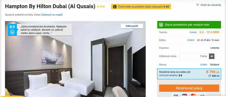 Dubaj, akční zájezd se snídaní