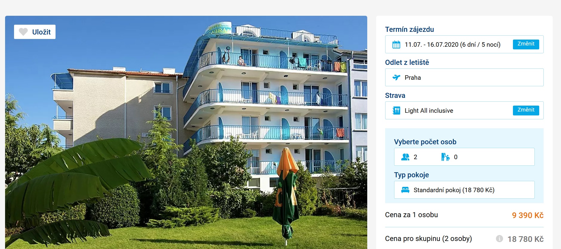 zájezd Bulharsko červenec