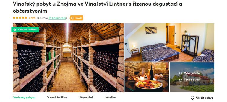 pobyt Znojmo Travelking