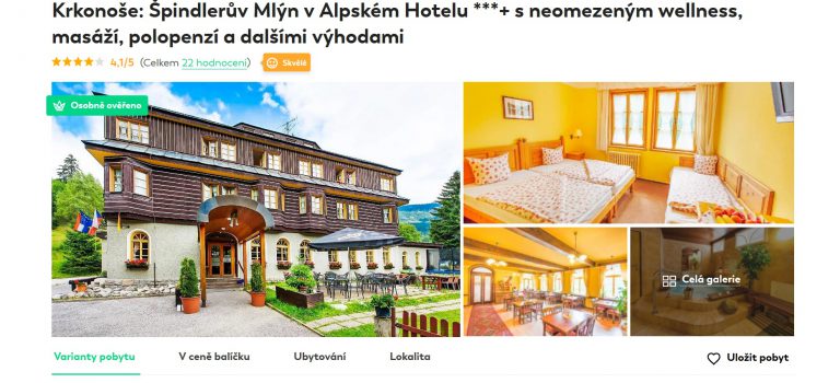 pobyt ve špindlerově mlýně, Travelking