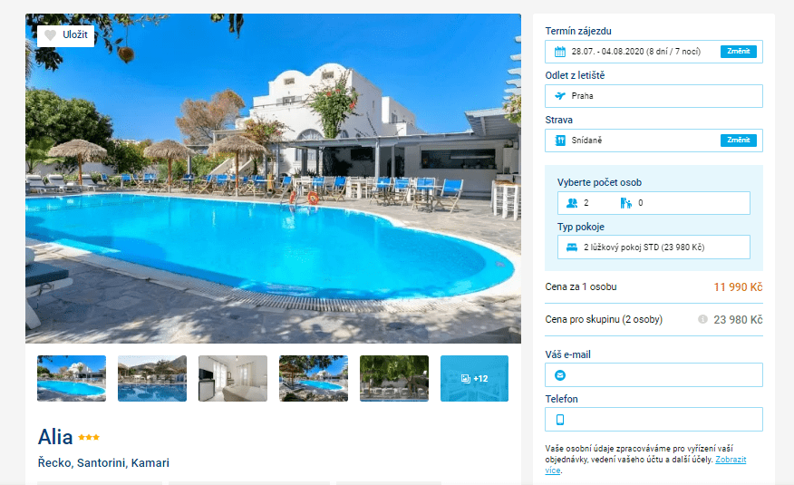 Zájezd na Santorini