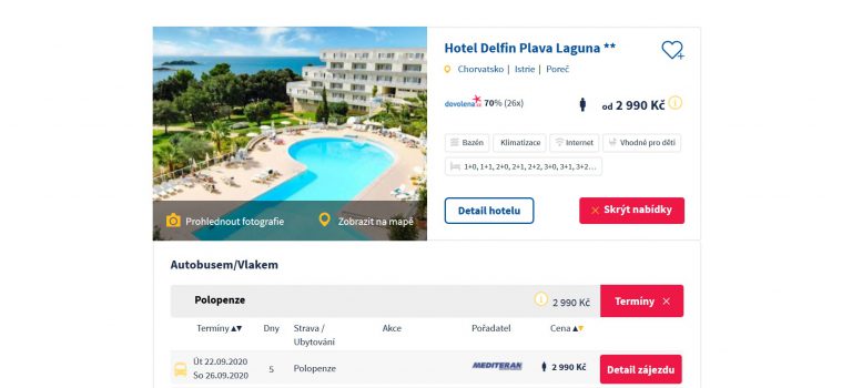 chorvatsko vlakem s ubytováním