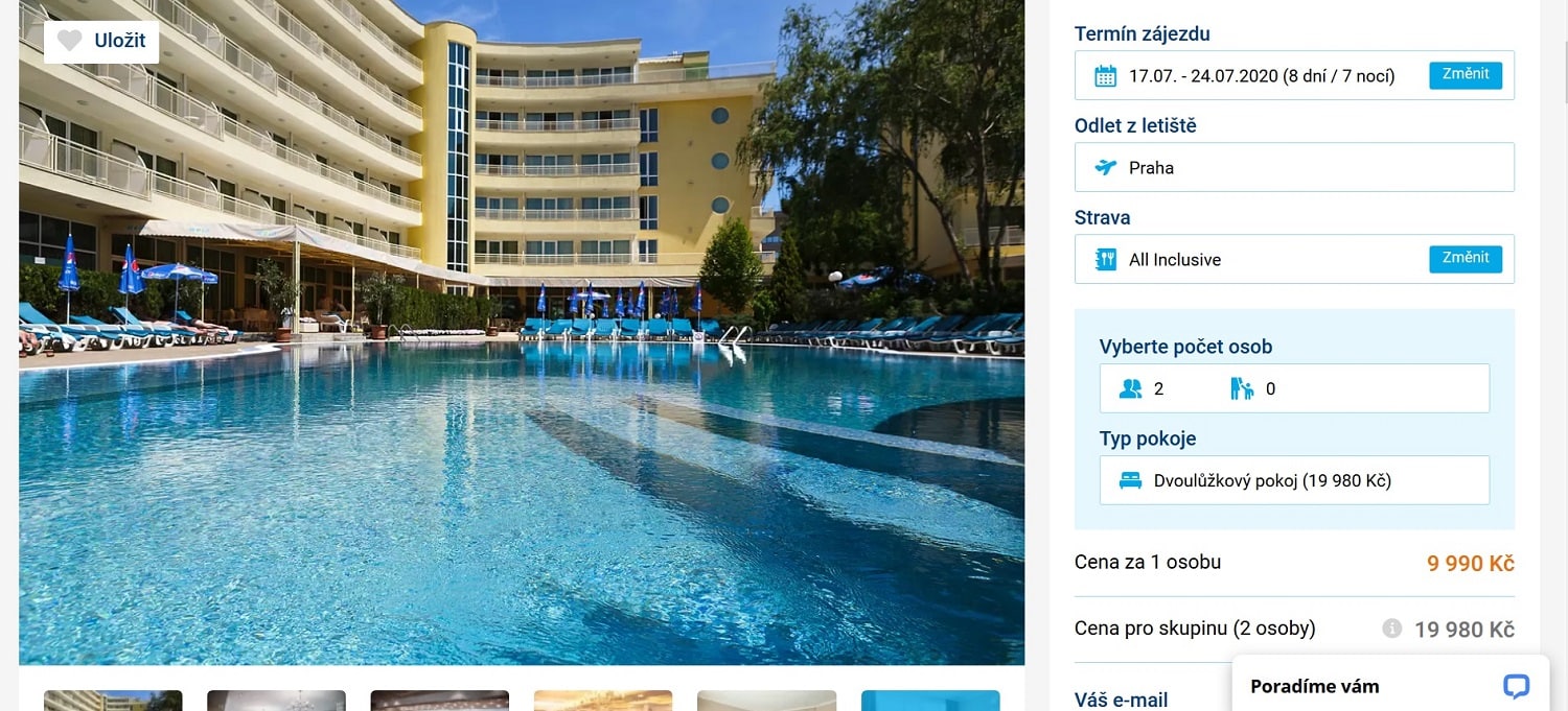 zájezd bulharsko červenec