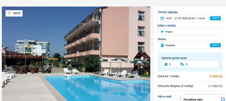 zájezd Bulharsko červenec