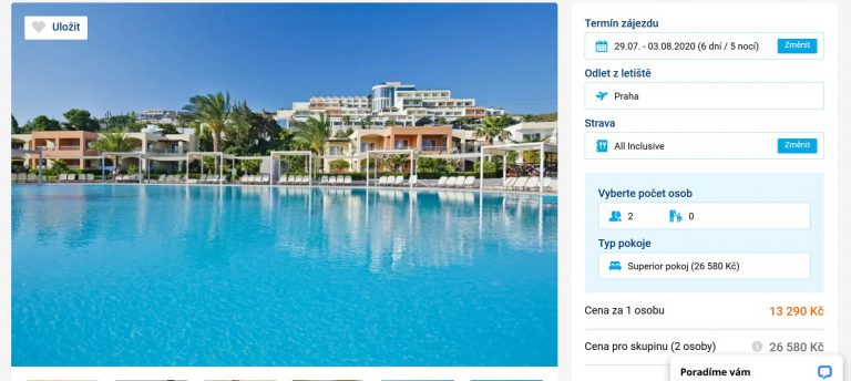 zájezd kos červenec