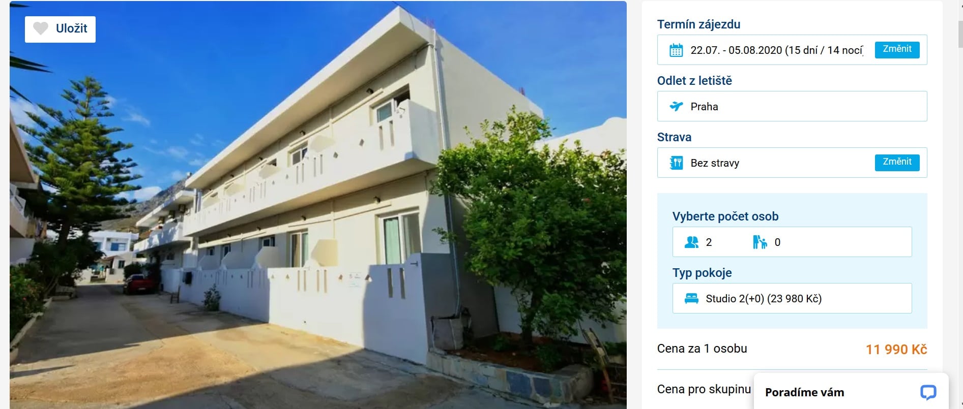 zájezd Kréta červenec / srpen