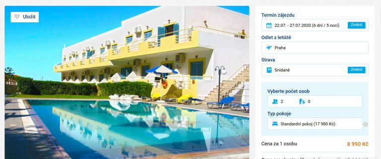 zájezd Kréta červenec