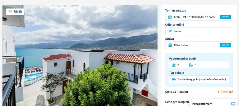 zájezd kréta červenec