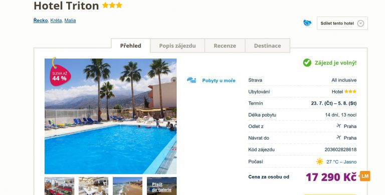 zájezd Kréta Travelportal