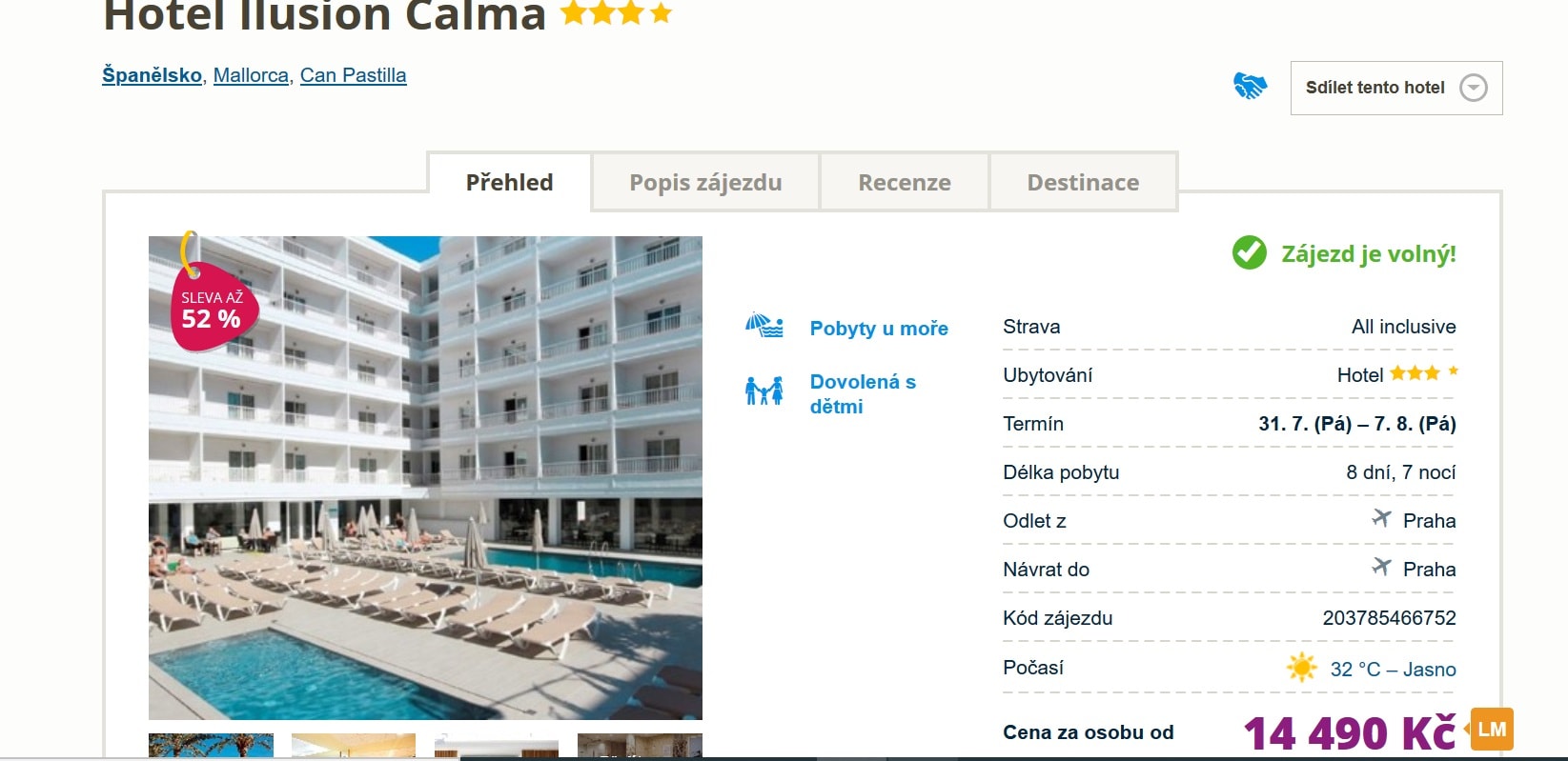zájezd mallorca travelportal