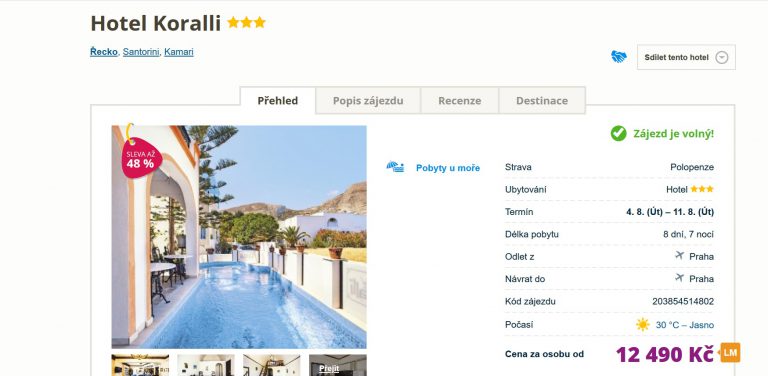zájezd koralli travelportal