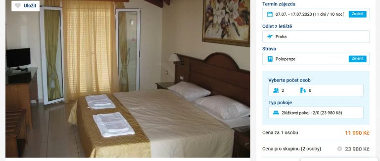 zzájezd zakynthos červenec