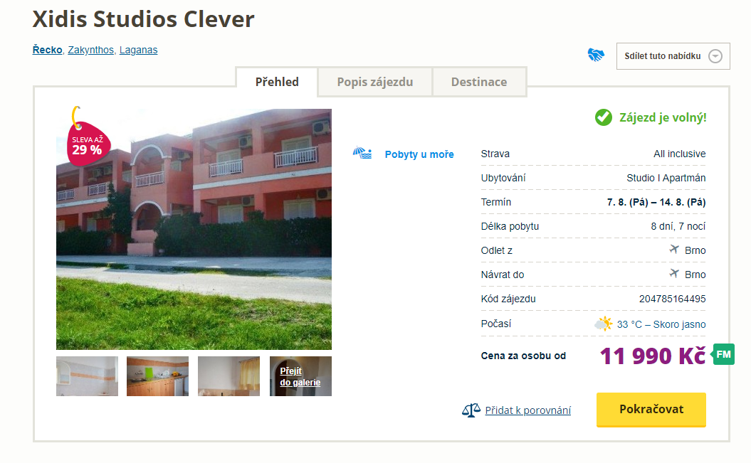 Zájezd na Zakynthos