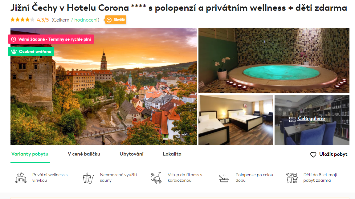 Pobyt v Jižních Čechách