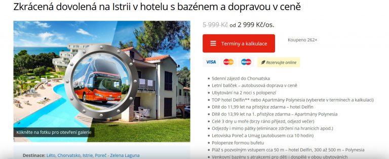 zájezd chorvatsko české kormidlo